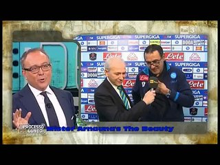 NAPOLI - INTER 2-1 - Maurizio Sarri  & Clementino uniti nella vittoria