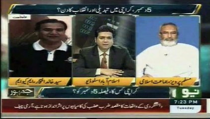 Neo News Jamhoor Shows(Syed Khalid Iftikhar MQM)