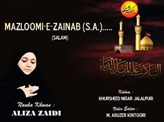 05 Mazloomi-e-Zainab (sa) Ka Alam Salam l Nohakhuwan-Aliza Zaidi l Tashheer-e-Aza 1437 Hijri