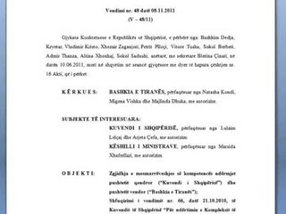 GJYKATA KUSHTETUESE RREZON BASHKINE PER NDERTIMIN E PARLAMENTIT TE RI LAJM