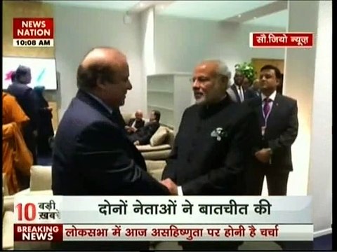 PM Narendra Modi-Nawaz Sharif Meeting in Paris