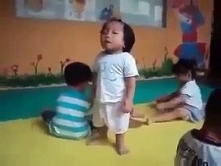 Baby Falling A Sleep While Standing ~ Funny Baby ~ Funny Videos   Funny Baby Videos