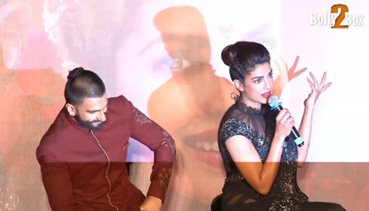 Priyanka Chopra Says "No one better than Ranveer Deepika as Bajirao and Mastani" At Bollywood Movie Bajirao Mastani 2015 Promotion