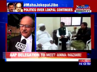AAP leaders brief Hazare on Janlokpal Bill