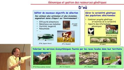 JS 2015 : Xavier Rognon - Génomique et gestion des ressources génétiques