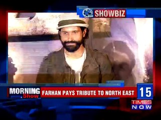 Bollywood actor Farhan Akhtar pays tribute to north east