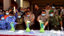 Polresta Palembang Blender Sabu dan Pil Ekstasi