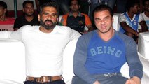 Suniel Shetty Sohail Khan And Many Others At Mumbai Heroes Match