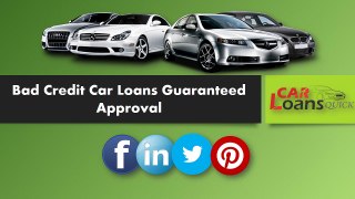 How to apply online auto loan for bad credit guaranteed approval