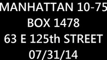 FDNY Radio: Manhattan 10-75 Box 1478 07/31/14