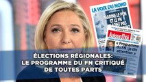 Élections régionales: Le programme du FN critiqué de toutes parts