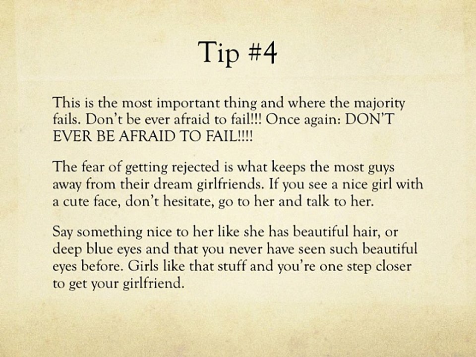 10 Tips On How To Get A Girlfriend