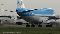 747 Boeing Plane hit a Bird during landing in Amsterdam