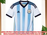 adidas AFA Men's Replica Football Jersey Argentina Home White White/Columbia Blue/argentina