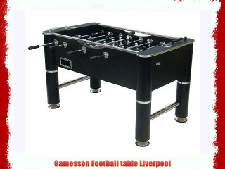 Gamesson Liverpool Table Football - Black/chrome 140 x 76 x 86 cm
