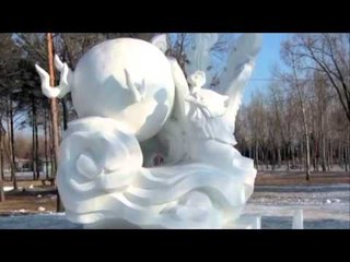 MREKULLI NE AKULL FESTIVALI I SKULPTURAVE NE AKULL NE QYTETIN HARBIN NE KINE LAJM