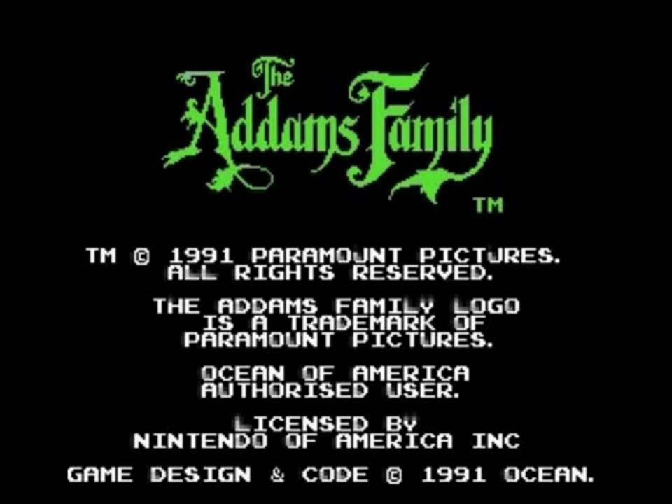 The Addams Family Nintendo Nes test 68
