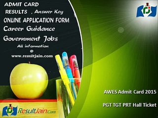 AWES Admit Card 2015