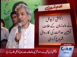 Election Tribunal begins proceeding against Hamid Zaman over contempt of court