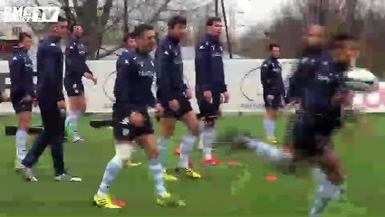 1er entraînement de Dan Carter avec le Racing 92