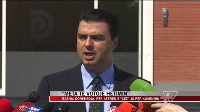 Basha: Dorëheqja e Metës, për aferën e “CEZ” jo për kuvendin - News, Lajme - Vizion Plus