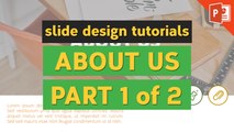 Slide Design Tutorial | 'About Us' Page in PowerPoint (Part 1 of 2)