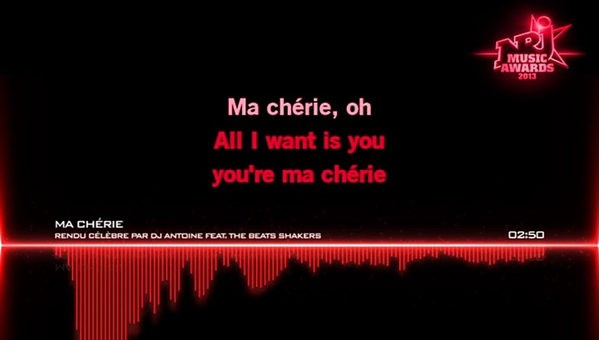 KARAOKE DJ ANTOINE feat THE BEATSHAKERS - Ma chérie - Vidéo Dailymotion