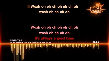 KARAOKE OWL CITY feat CARLY RAE JEPSEN - Good time