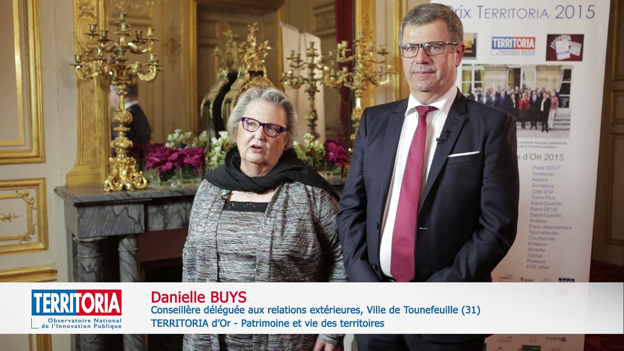 TERRITORIA 2015 : Dominique FOUCHIER, Maire et Danielle BUYS, Conseillère déléguée de la ville de Tournefeuille (31)