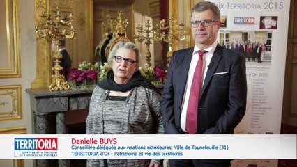 TERRITORIA 2015 : Dominique FOUCHIER, Maire et Danielle BUYS, Conseillère déléguée de la ville de Tournefeuille (31)