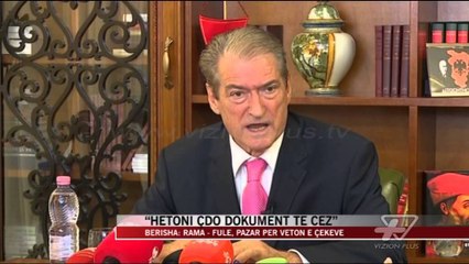 Berisha: Hetoni çdo dokument të CEZ - News, Lajme - Vizion Plus