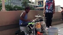 Street Drummer plays Fast & Furious See you again song like no one else! wiz khalifa Cover