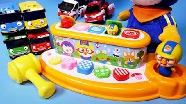 뽀로로 망치놀이 타요 폴리 카봇 또봇 장난감 Pororo Sound button toy Tayo