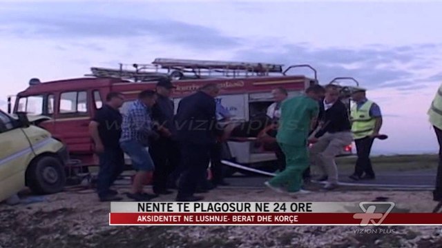 9 të plagosur në 24 orë nga aksidentet - News, Lajme - Vizion Plus