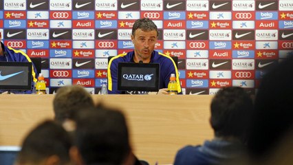 Luis Enrique: "Tenemos que afrontar la vuelta con seriedad"