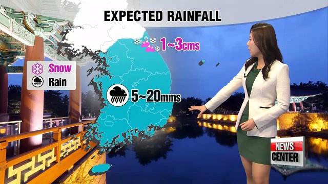 Nationwide rain in Wednesday forecast