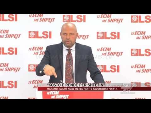 Manjani: Sulmi ndaj Metës për të favorizuar “DIA”-n - News, Lajme - Vizion Plus