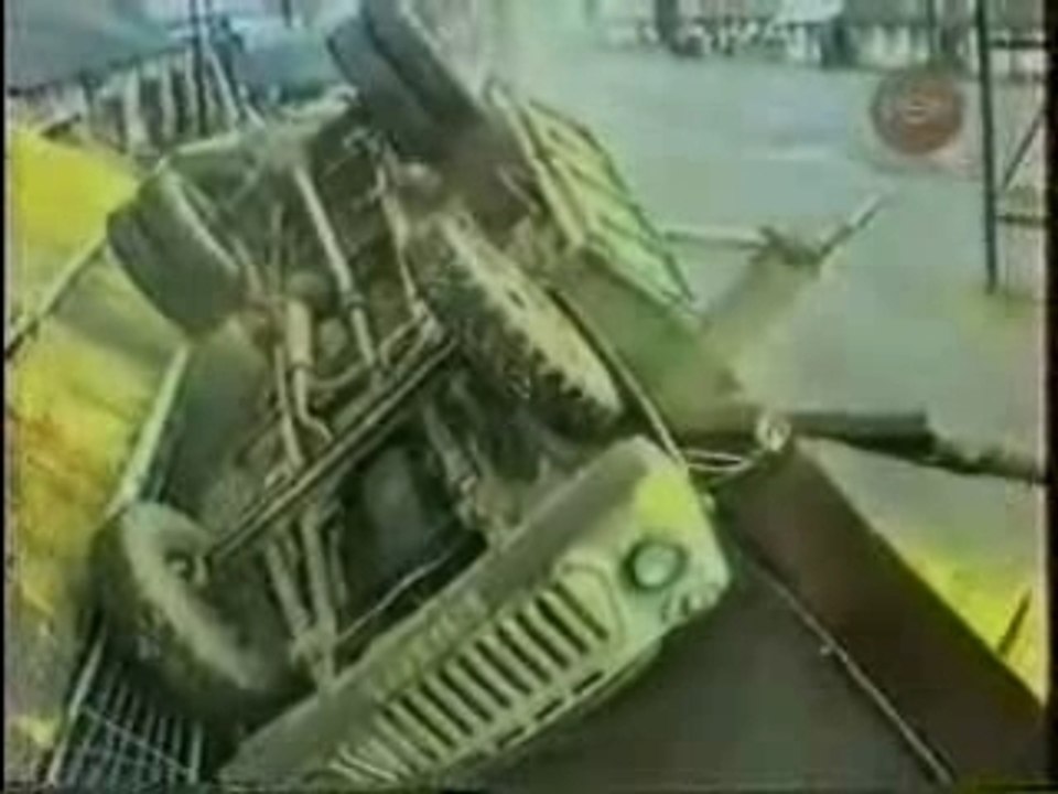 Truck rolls over