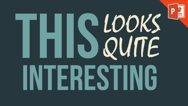 Simple Kinetic Typography in PowerPoint 2013 | PowerPoint Tutorial