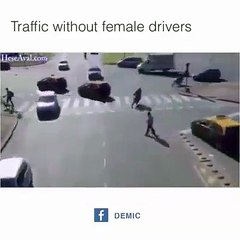 Un trafic routier sans femmes au volant..