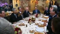 Hollande, Obama et douze convives dînent à L'Ambroisie, dans le quartier du Marais