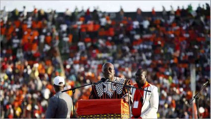 Burkina Faso celebrates newly elected president