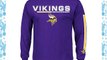 Minnesota Vikings Majestic Primary Receiver V Long Sleeve Men's T-Shirt - Purple