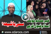 Ghair Muslim Konsa Islam Qabool Karen Sunni Ya Shia By Dr Zakir Naik