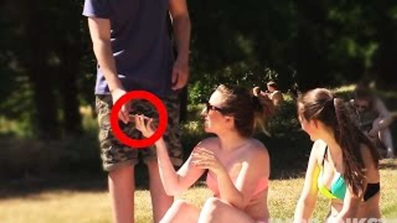 Dropping Gun Front Of People - Prank
