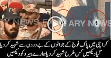 2 Pak Army Soldiers Martyred in Karachi Shocking Bullet Video