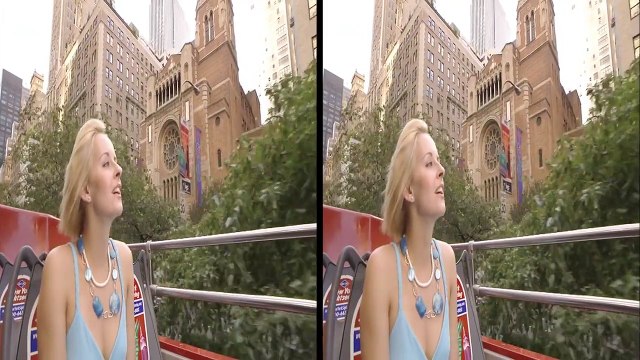 JVC 3D Demo - New York City - 3D Side by Side (SBS)