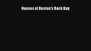 Read Houses of Boston's Back Bay# Ebook Free