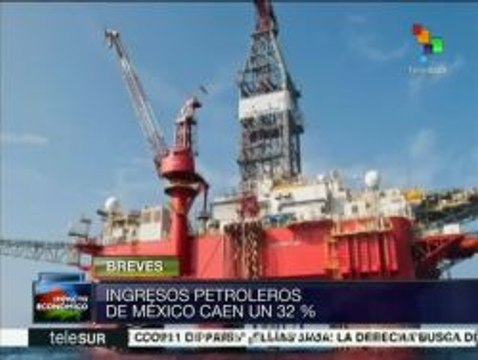 Ingresos petroleros registraron una abrupta caída en 2015