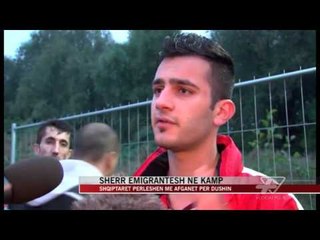 Hamburg, sherr emigrantësh në kamp - News, Lajme - Vizion Plus